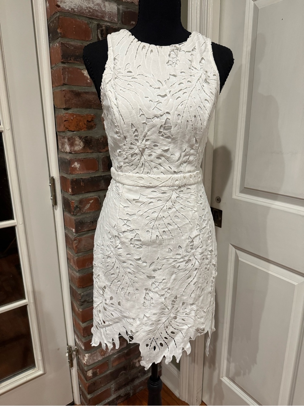 Endless Rose White Lace Cutout Sheath Dress
